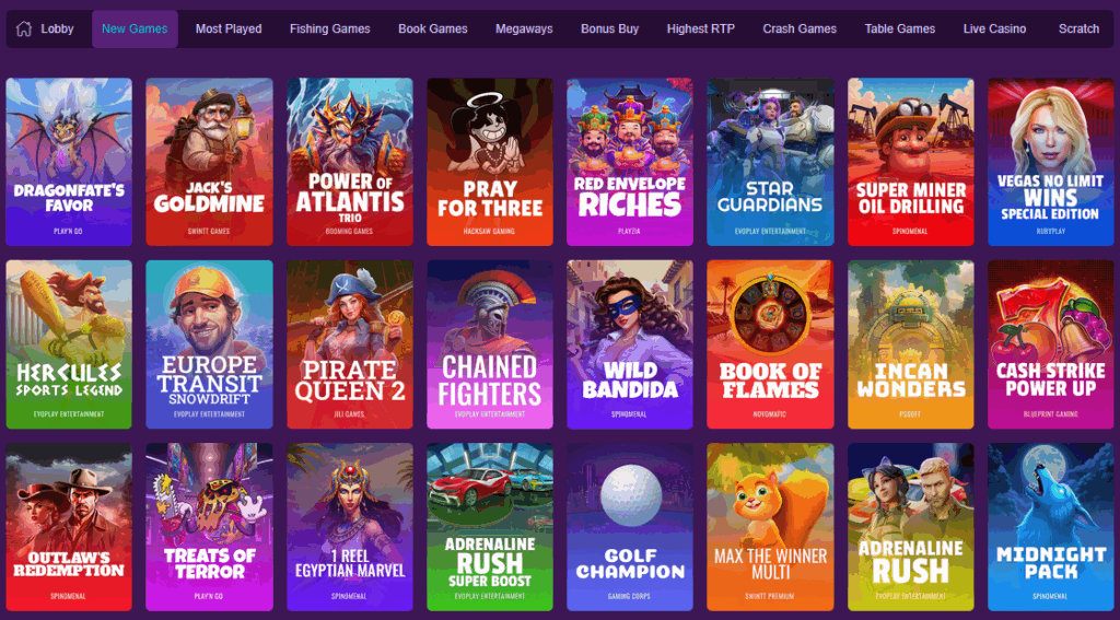 Betti Casino Games